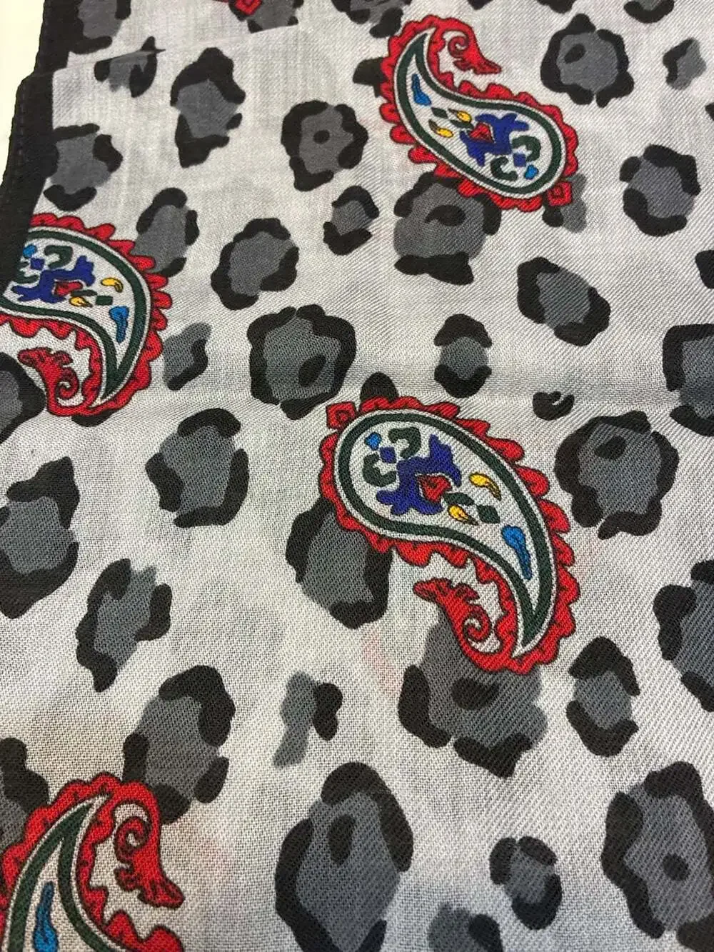 Morgan Taylor Paisley and Animal Print Long Scarf
